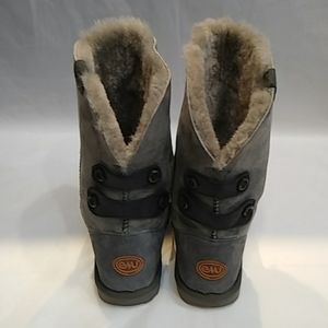 EMU Gray Suede Boots